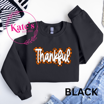 Checkered Thankful shirt