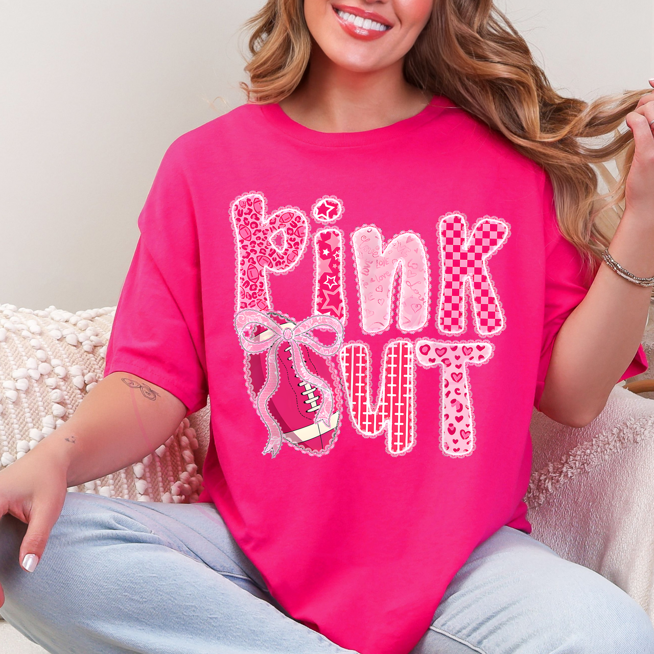 All the Patterns Pink Out Shirt