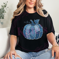 Denim Pumpkin Shirt