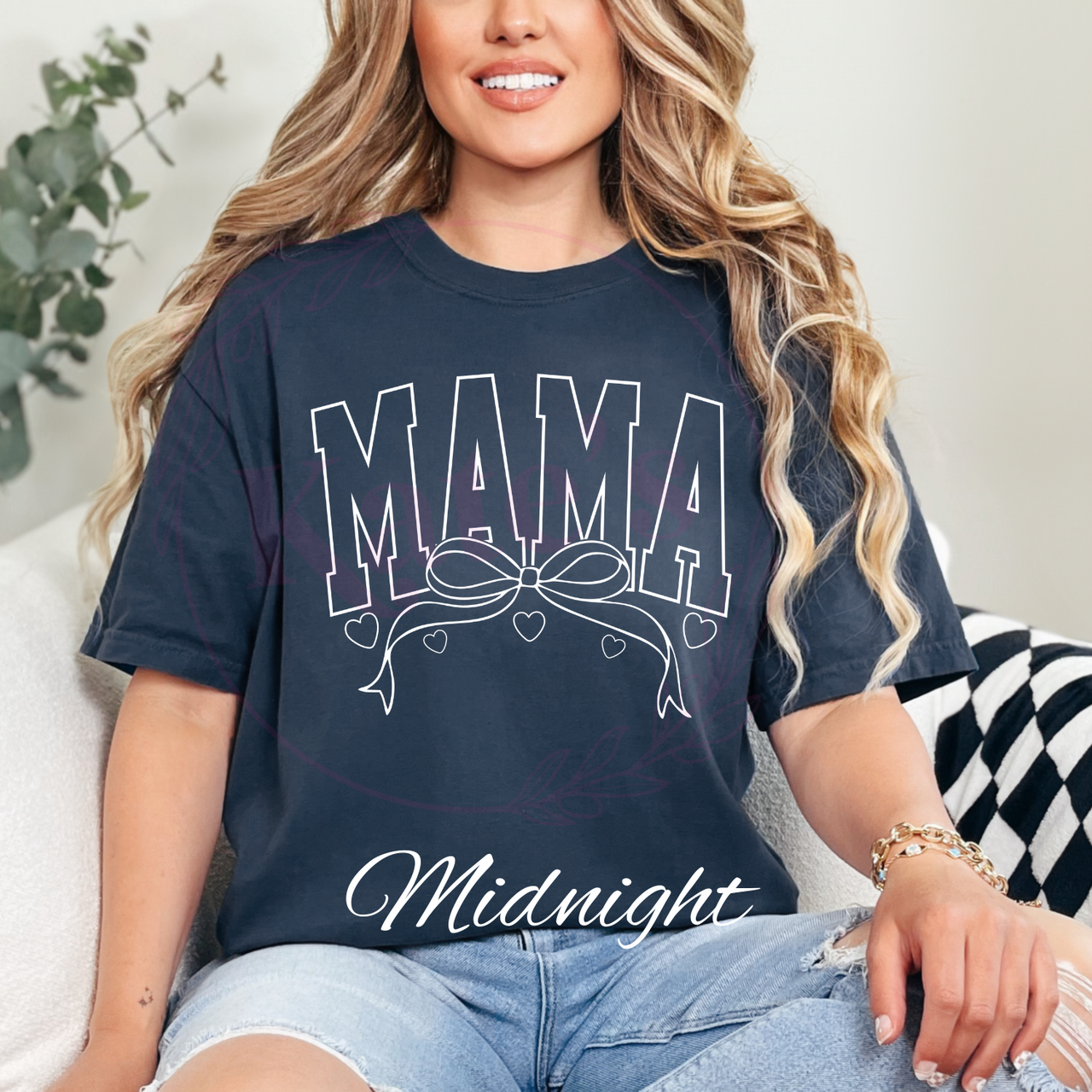 Mama Bow Comfort Colors T-Shirt