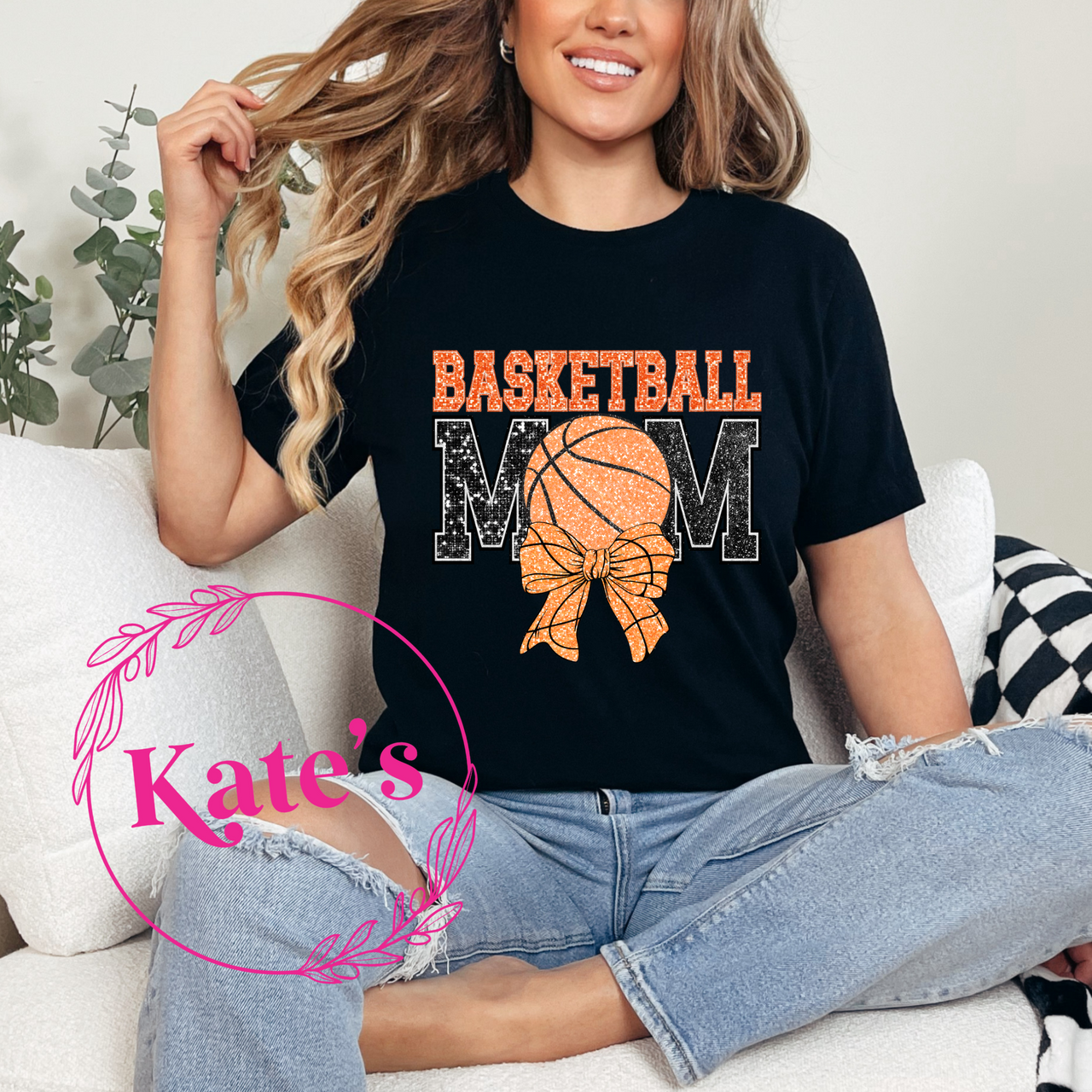 Basketball Mom Bow Shirt