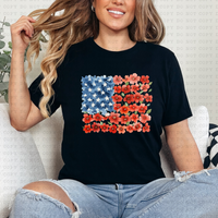 Floral Flag BELLA CANVAS WHOLESALE T-SHIRT PACKS