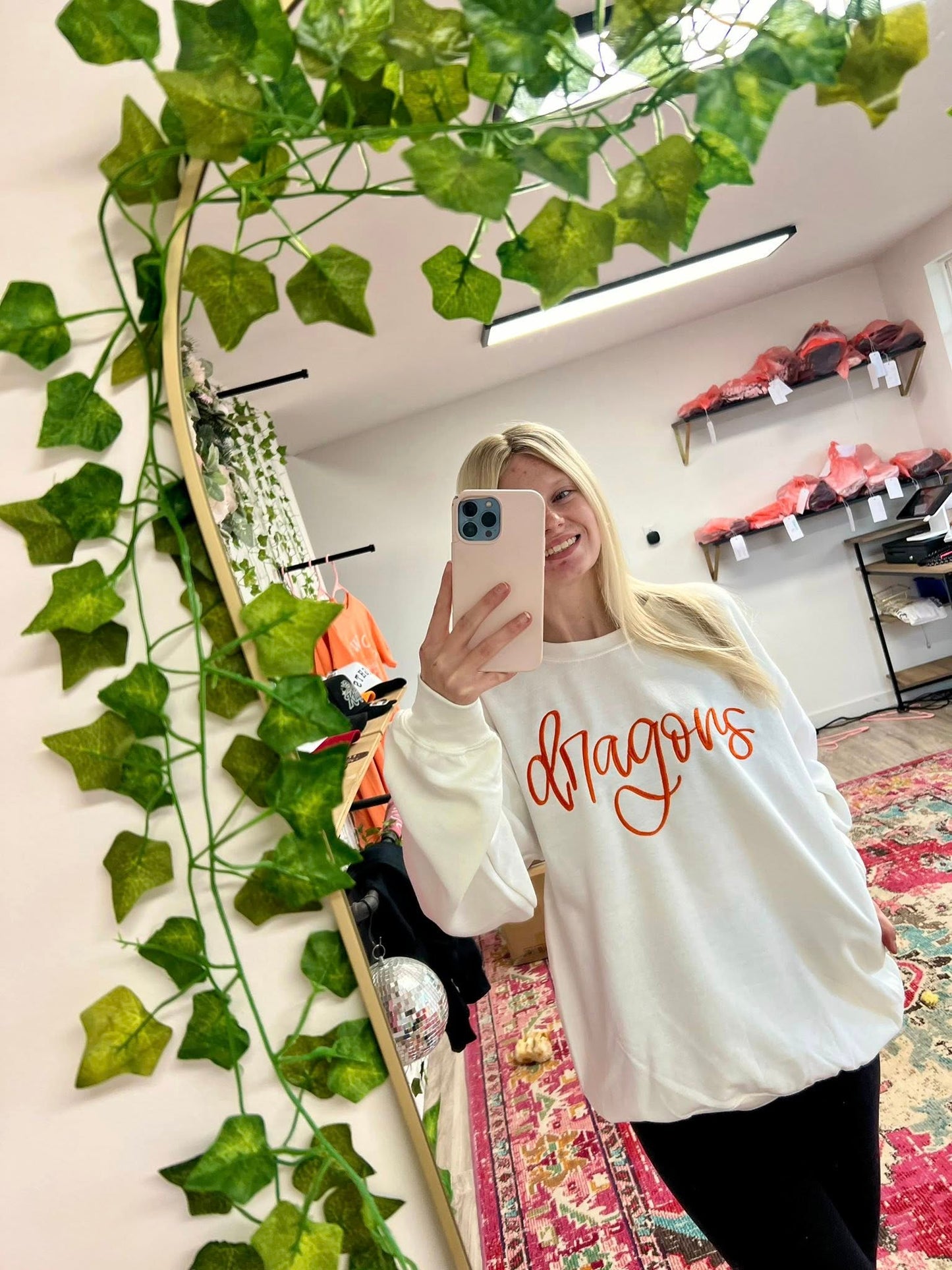 Embroidered Mascot Sweatshirt