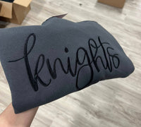 Cropped Embroidered Mascot Sweatshirt