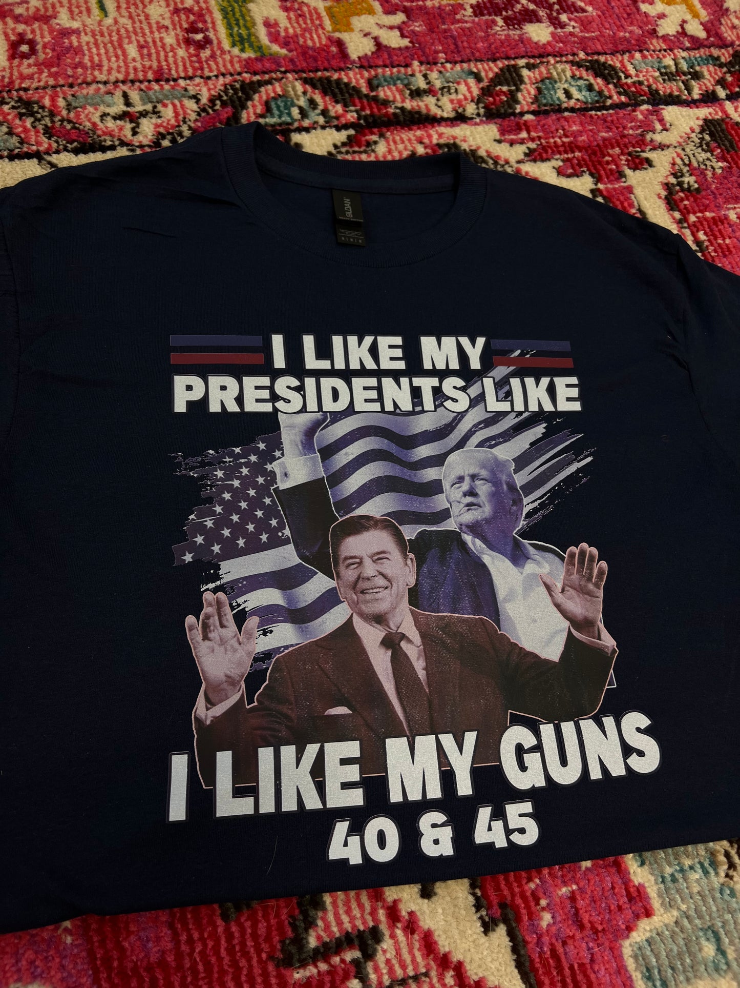 I Like My Presidents Like I Like My Guns T-Shirt