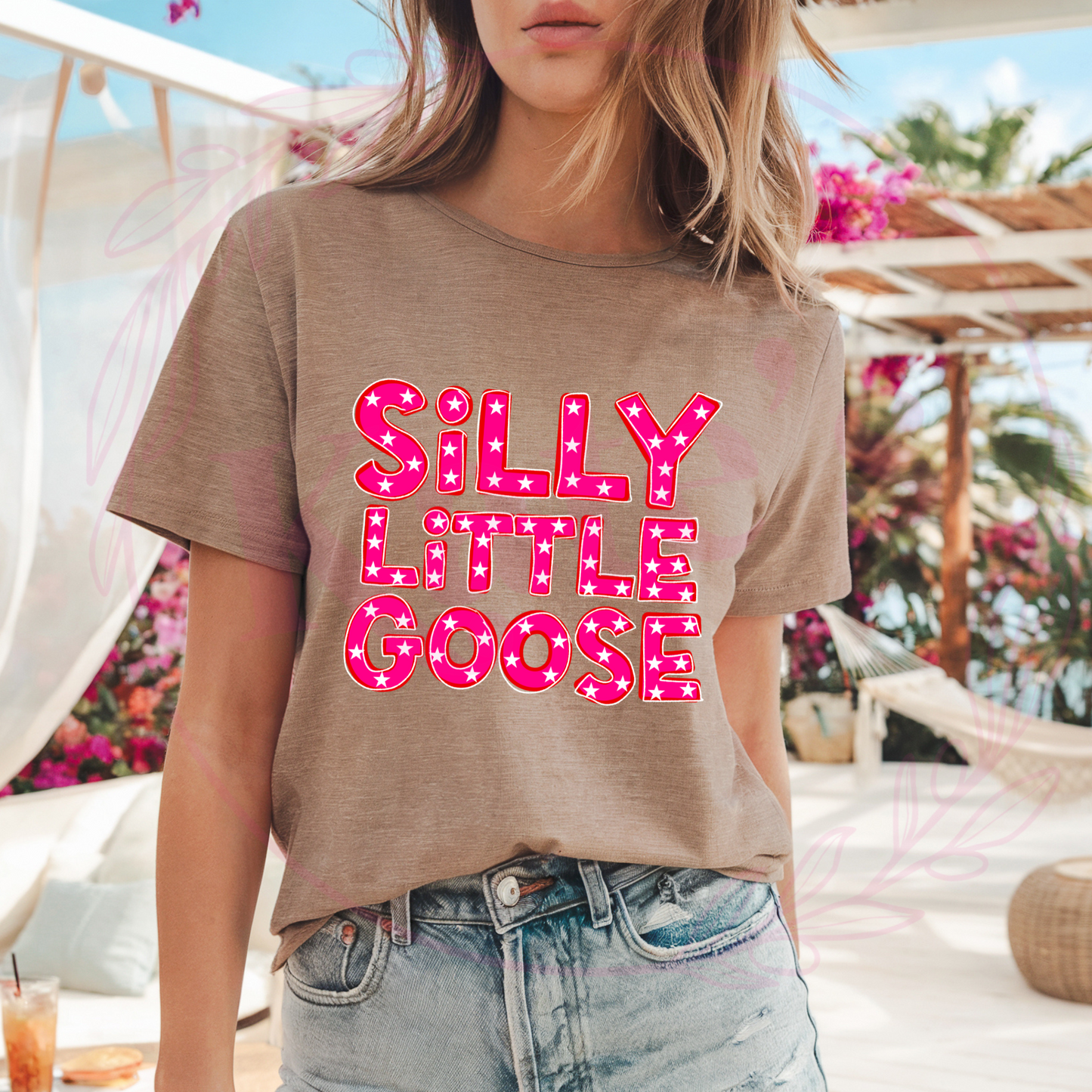 Hot Pink Silly Little Goose T-Shirt