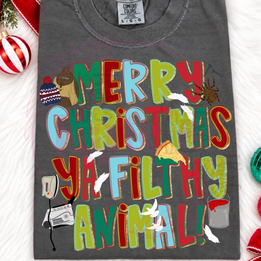 Merry Christmas Ya Filthy Animal Shirt