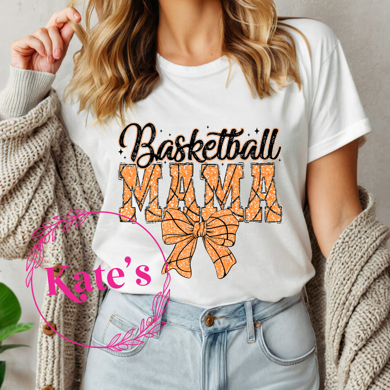Basketball Mama Bow Shirt