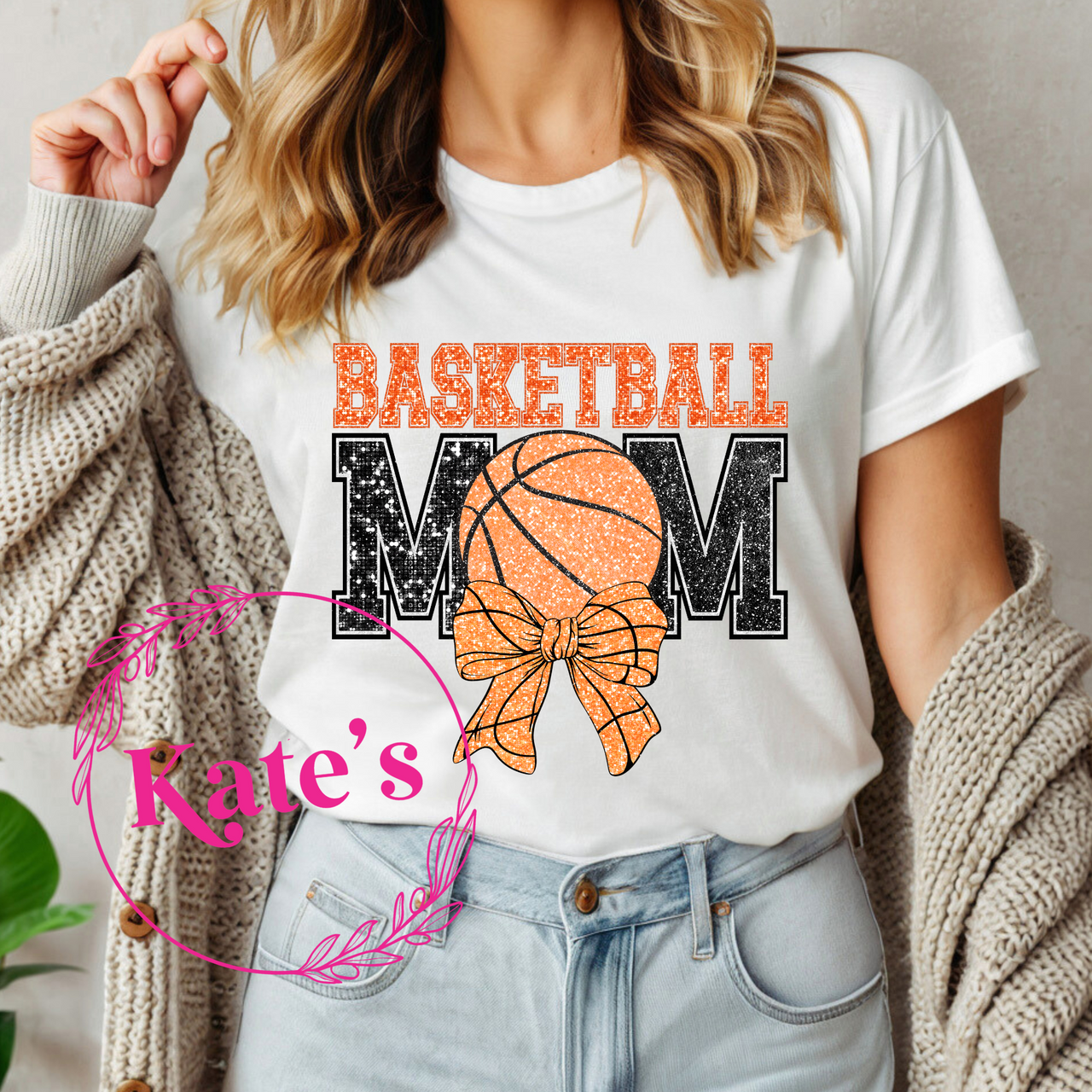 Basketball Mom Bow Shirt