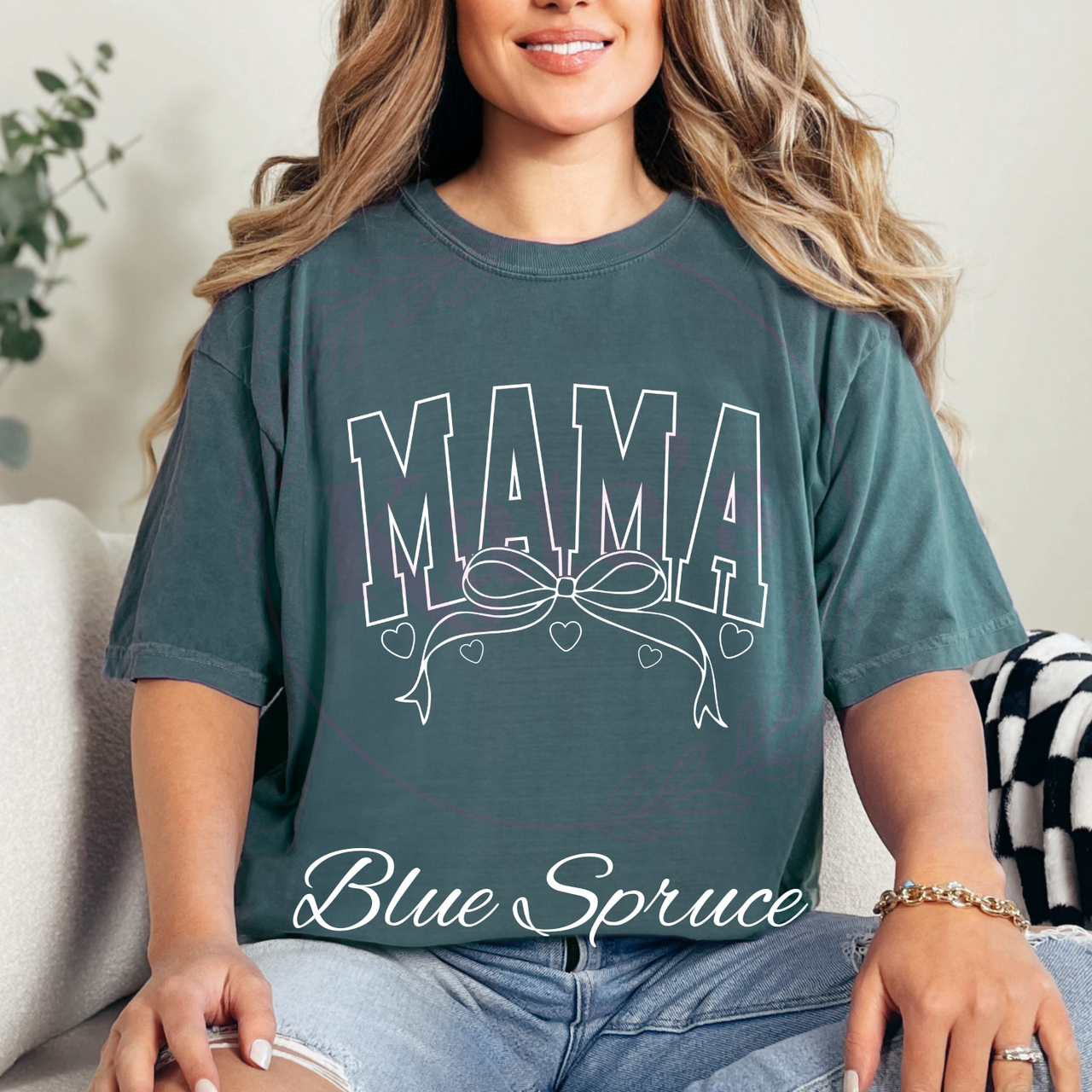 Mama Bow Comfort Colors T-Shirt