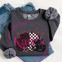 Maroon Game Day Football & Helmet Shirt