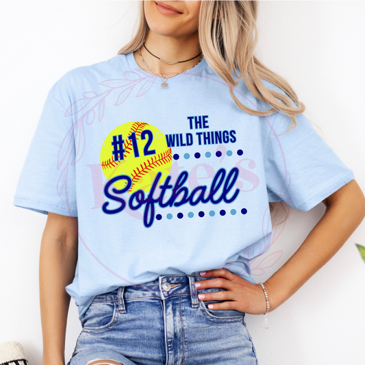 The Wild Things Custom Number Shirts