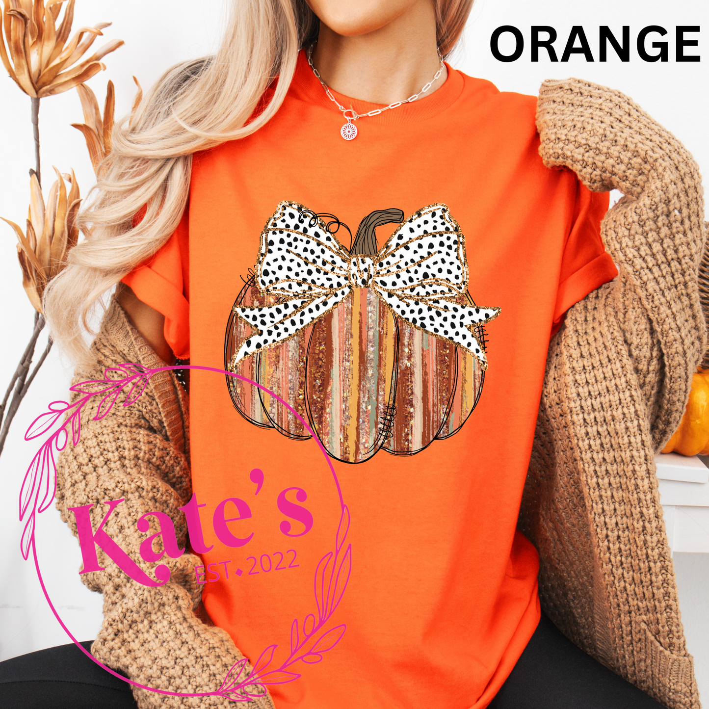 Paint Stroke Pumpkin Shirt