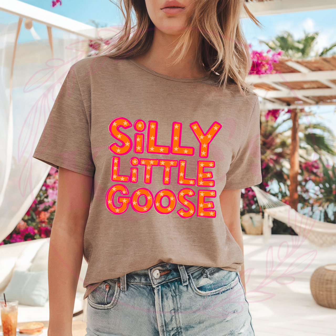 Orange Silly Little Goose T-Shirt