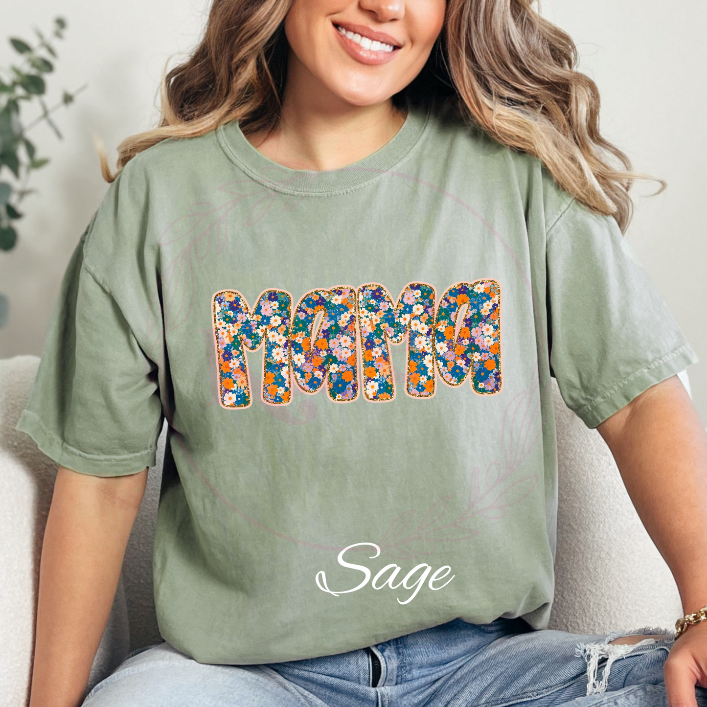 Floral Mama 2 Comfort Colors T-Shirt