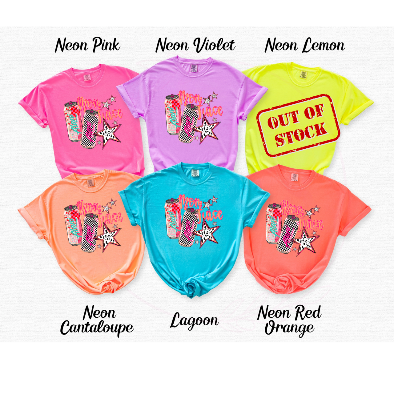 Mom Juice Alani COMFORT COLORS WHOLESALE T-SHIRT PACKS