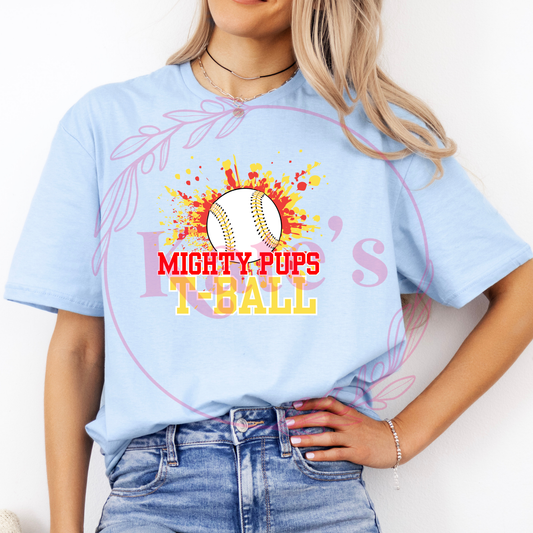 Mighty Pups Splatter Shirts