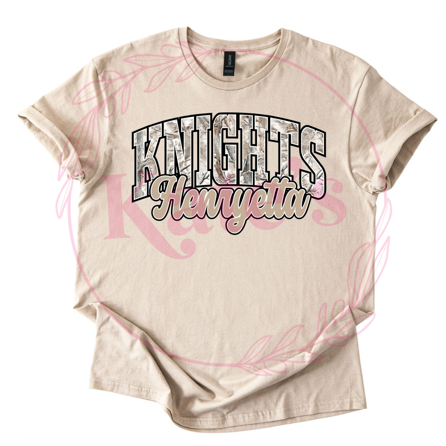 Custom Camo Mascot Shirt