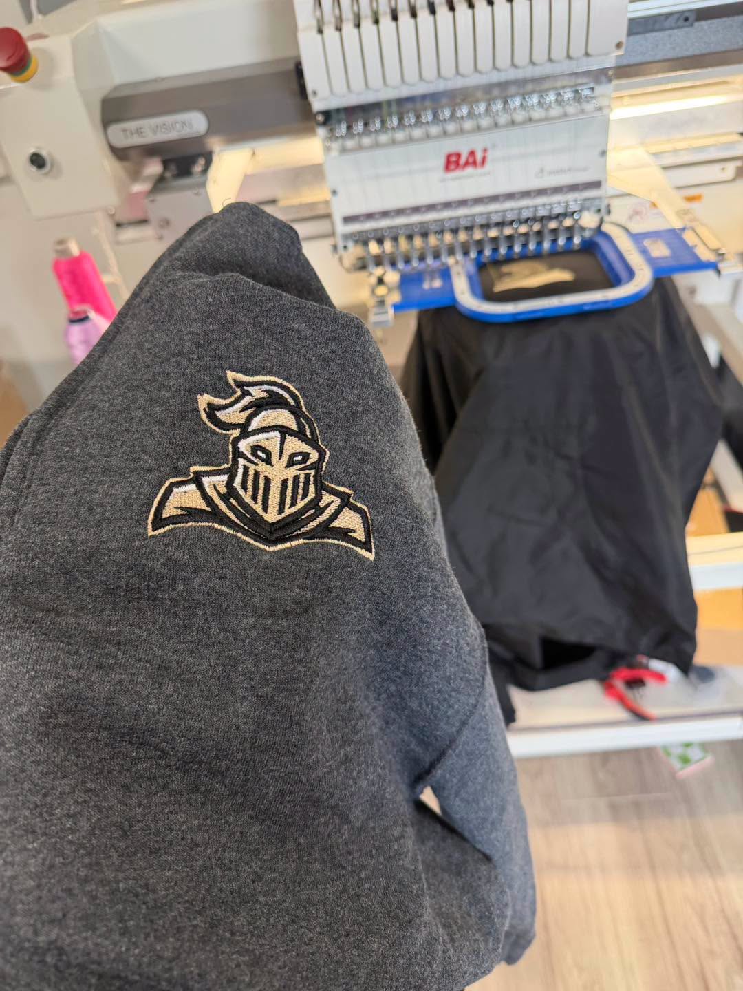 Custom Embroidered Mascot 1/2 Zips Sweatshirt