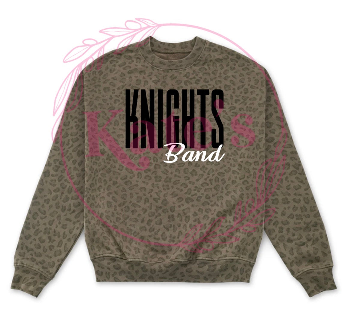Custom Embroidered Mascot Cheetah Sweatshirt