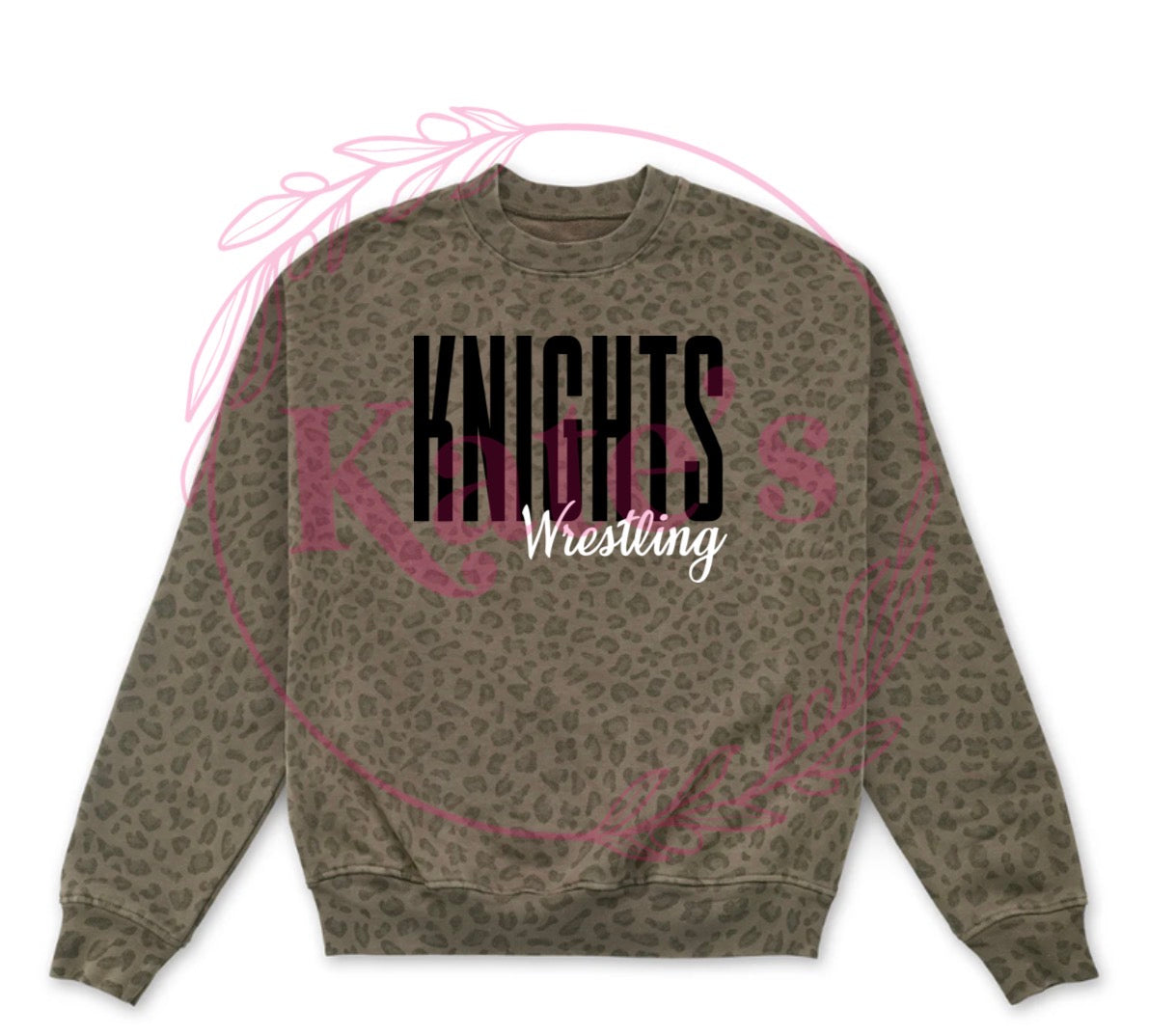 Custom Embroidered Mascot Cheetah Sweatshirt