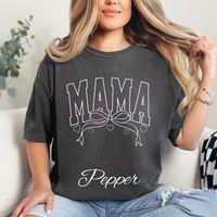 Mama Bow Comfort Colors T-Shirt