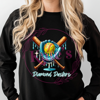 Diamond Dusters Softball Bat and Glove Shirts