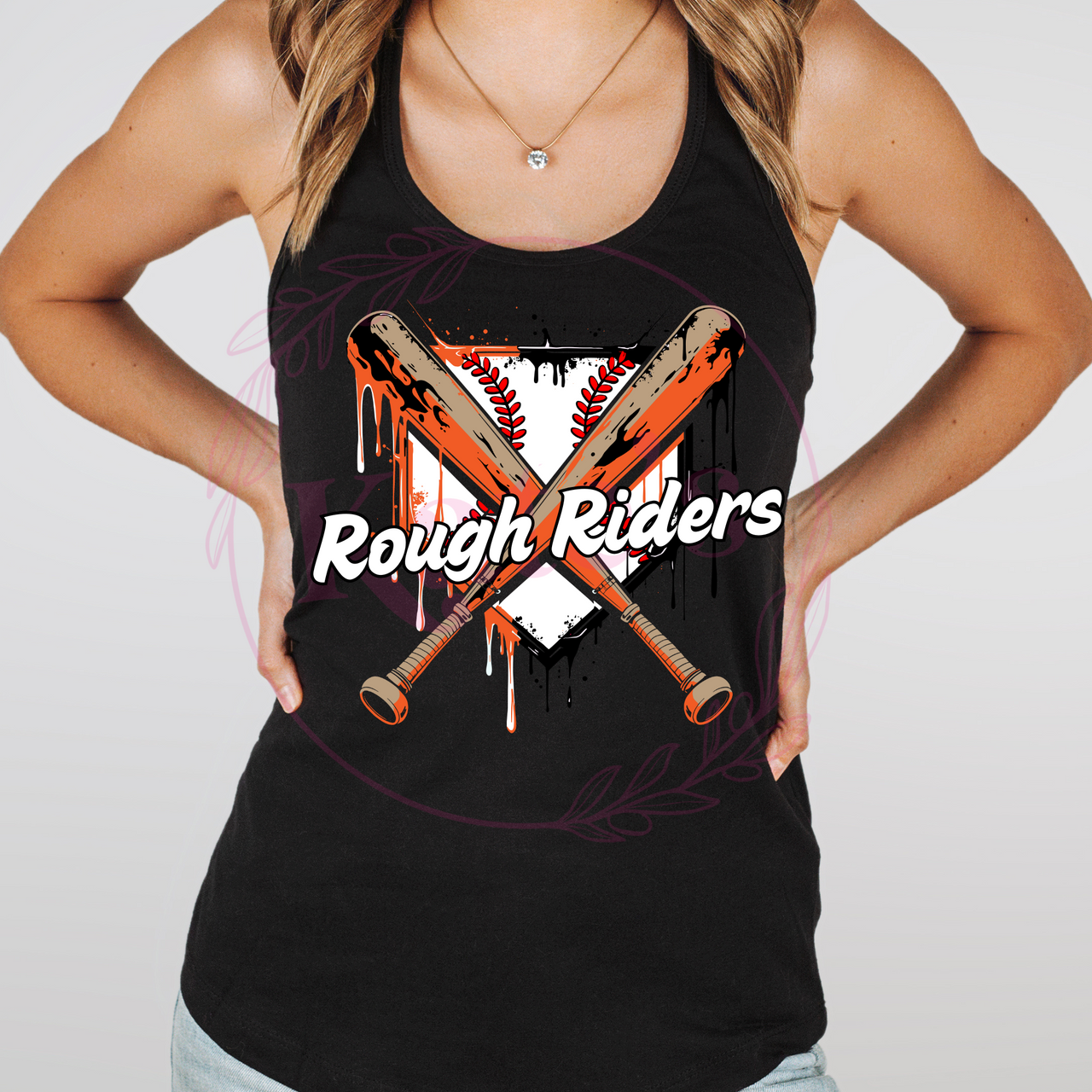 Rough Riders Baseball Homeplate Tank Top