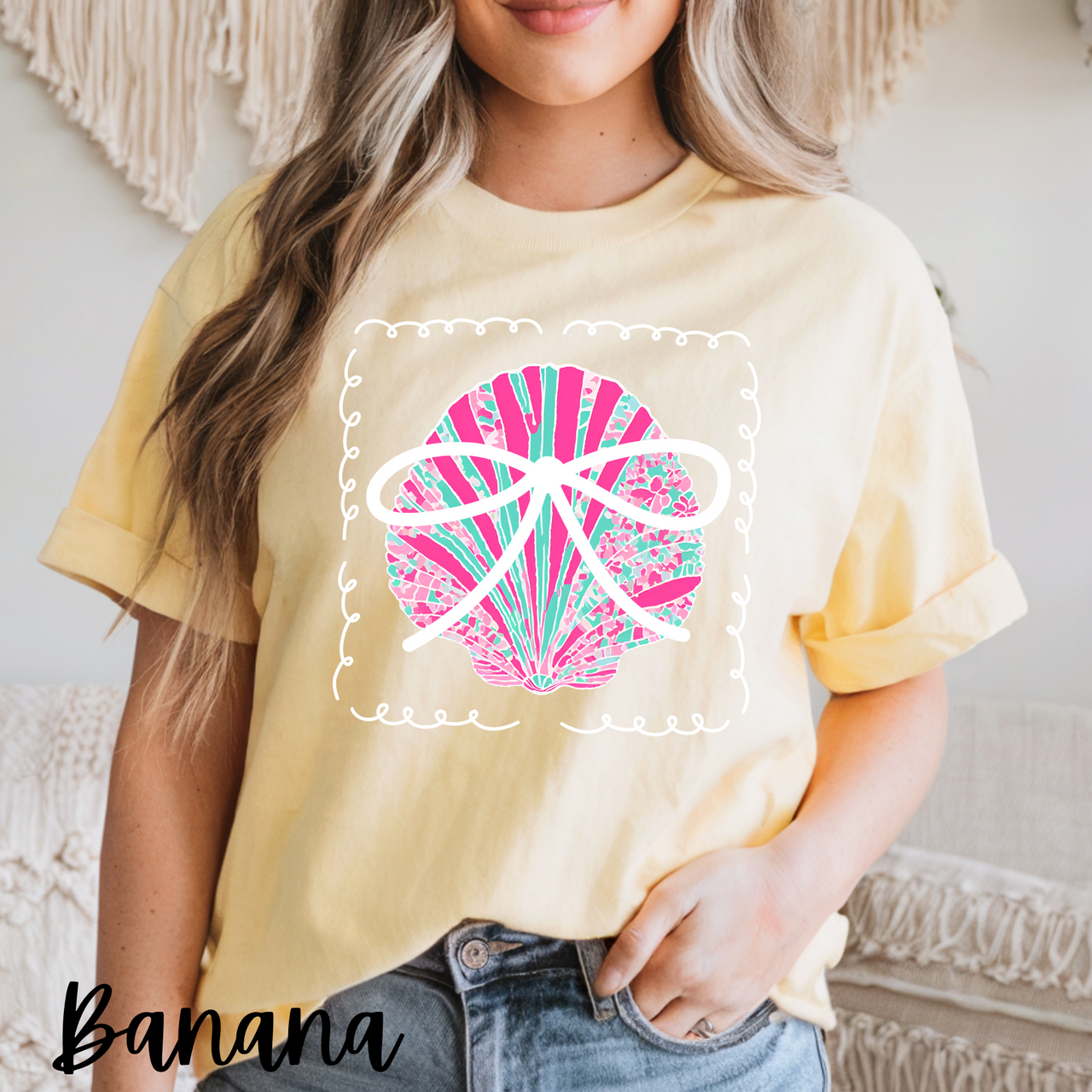 Neon Shell Comfort Colors Tee