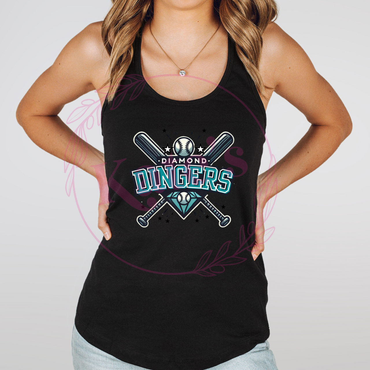 Diamond Dingers Baseball Tank Top