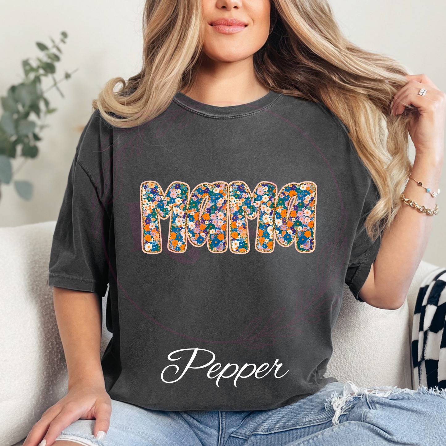 Floral Mama 2 Comfort Colors T-Shirt