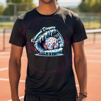 Diamond Dingers Baseball Glove and Ball Drip Dri Fit T-Shirt