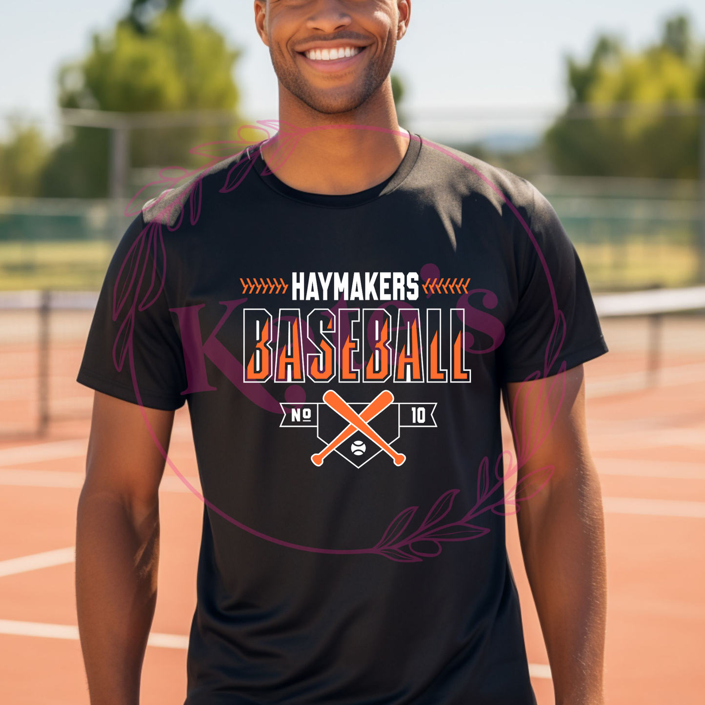 Haymakers Custom Number Baseball Dri Fit T-Shirt