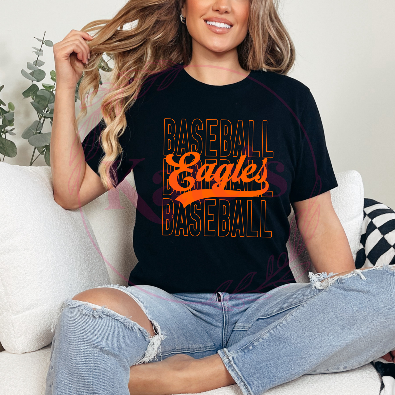 Eagles Baseball Stacked Shirt