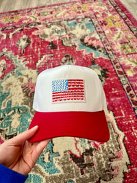 American Flag Two-Toned Hat