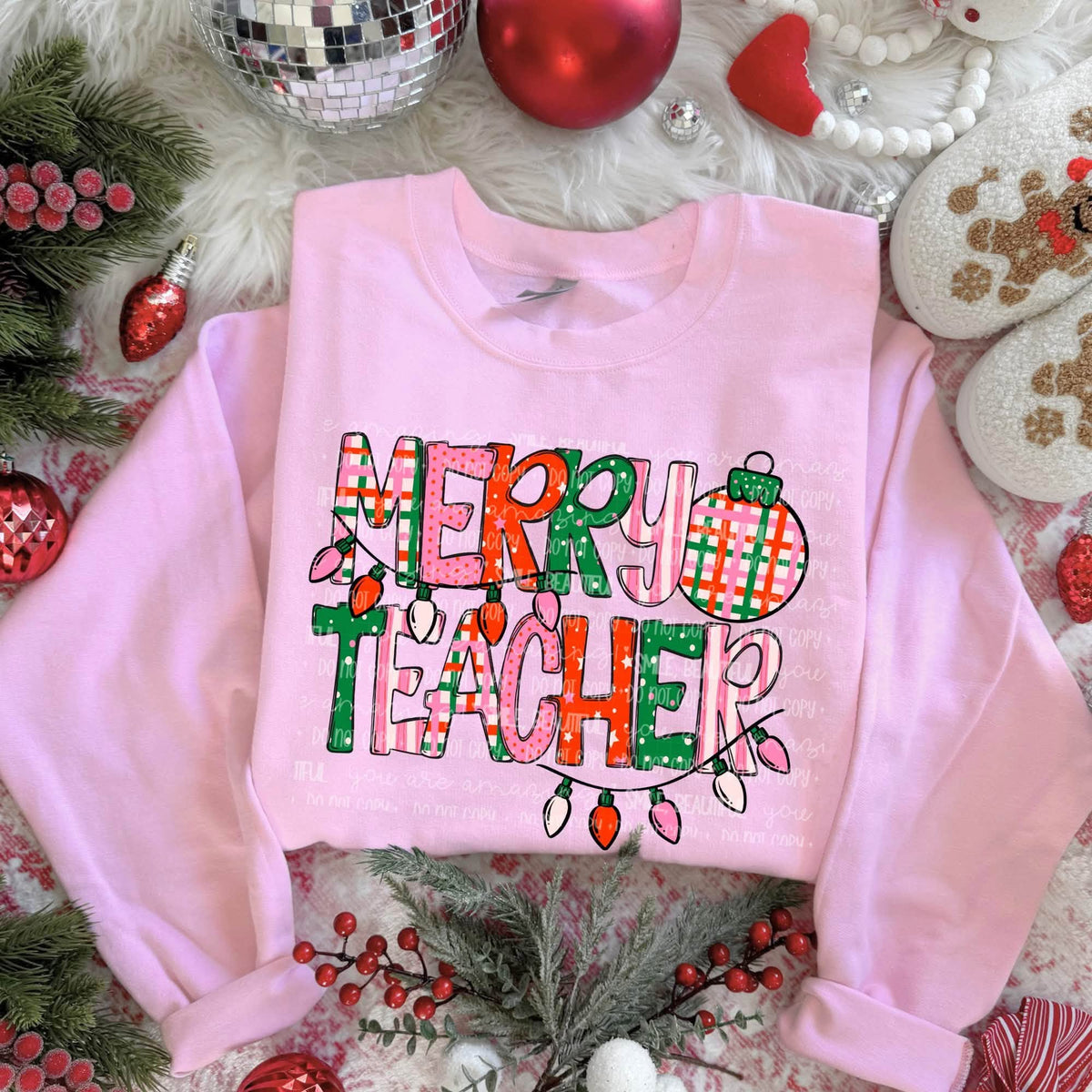Merry Teacher Ornament *OCT SALE*