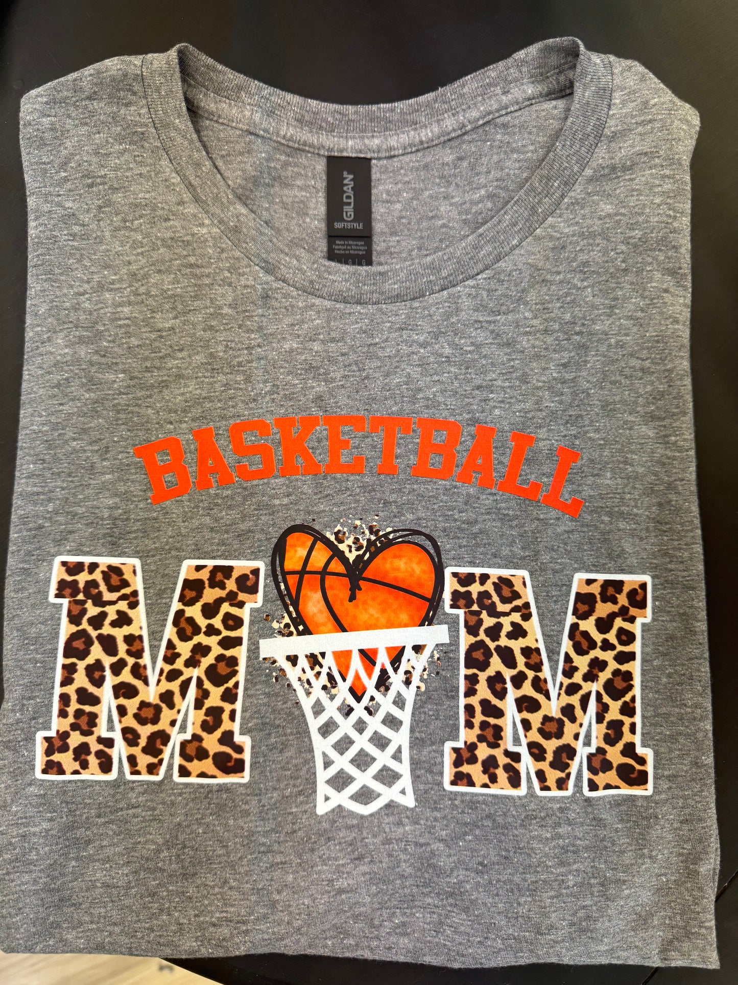 Basketball Mom T- Shirt Large