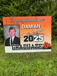 Bold School Spirit Design - Custom Graduation Yard Sign