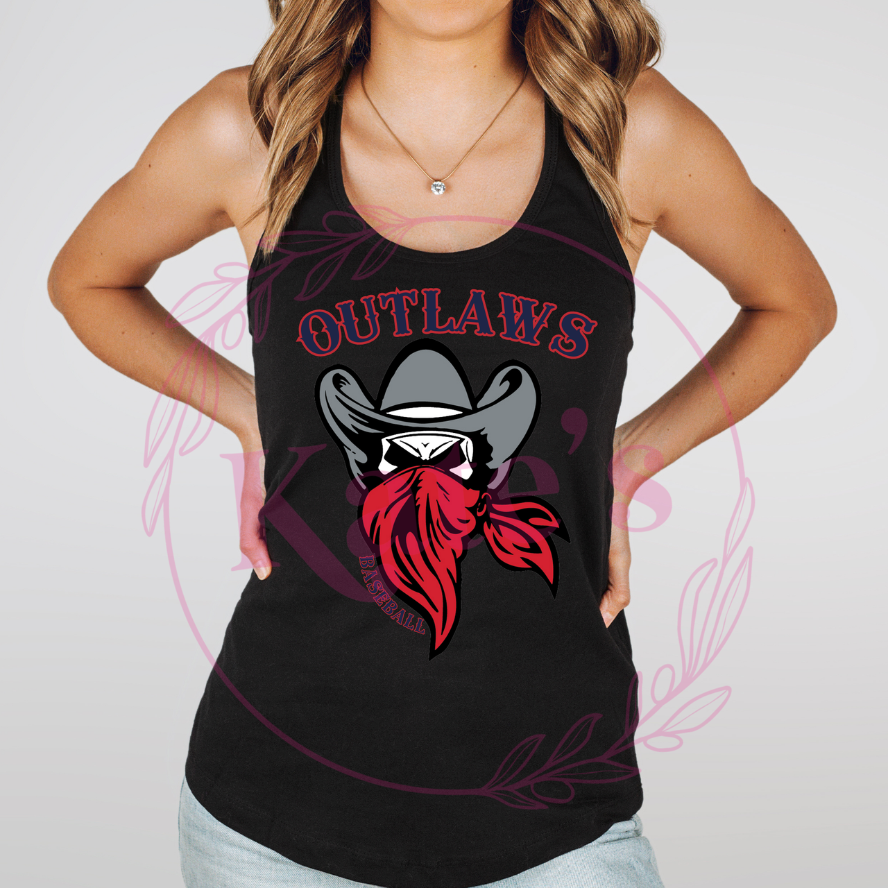 Outlaws Baseball Tank Top