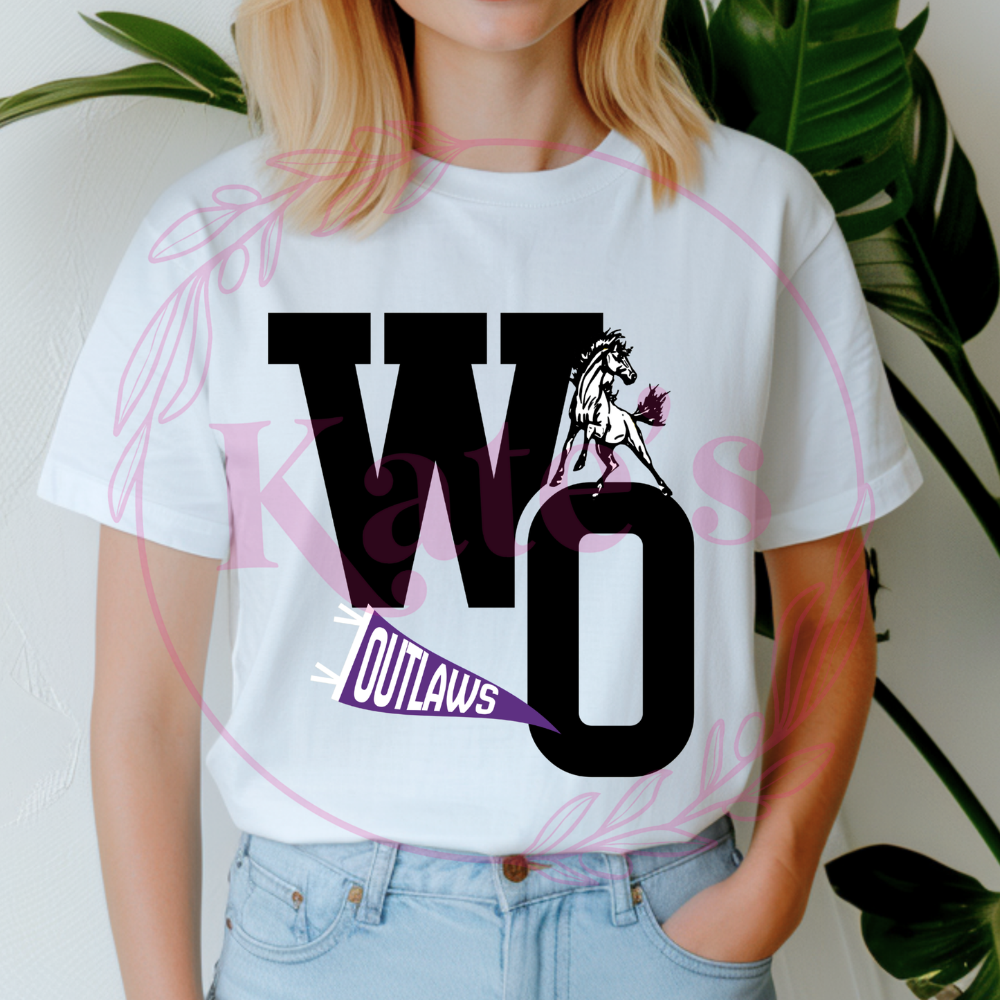 Football Varsity Custom Mascot Adult T-Shirts