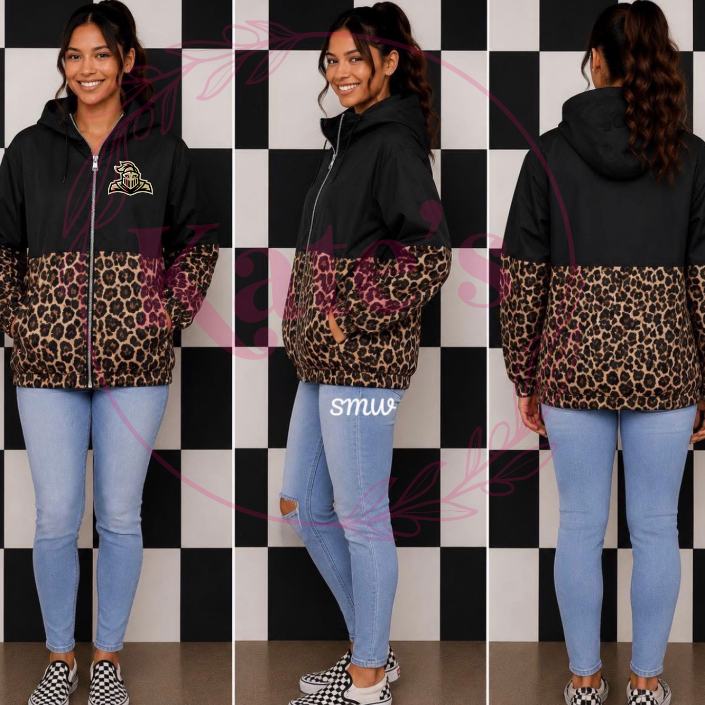 Cheetah Mascot Scuba Full Zip Jacket