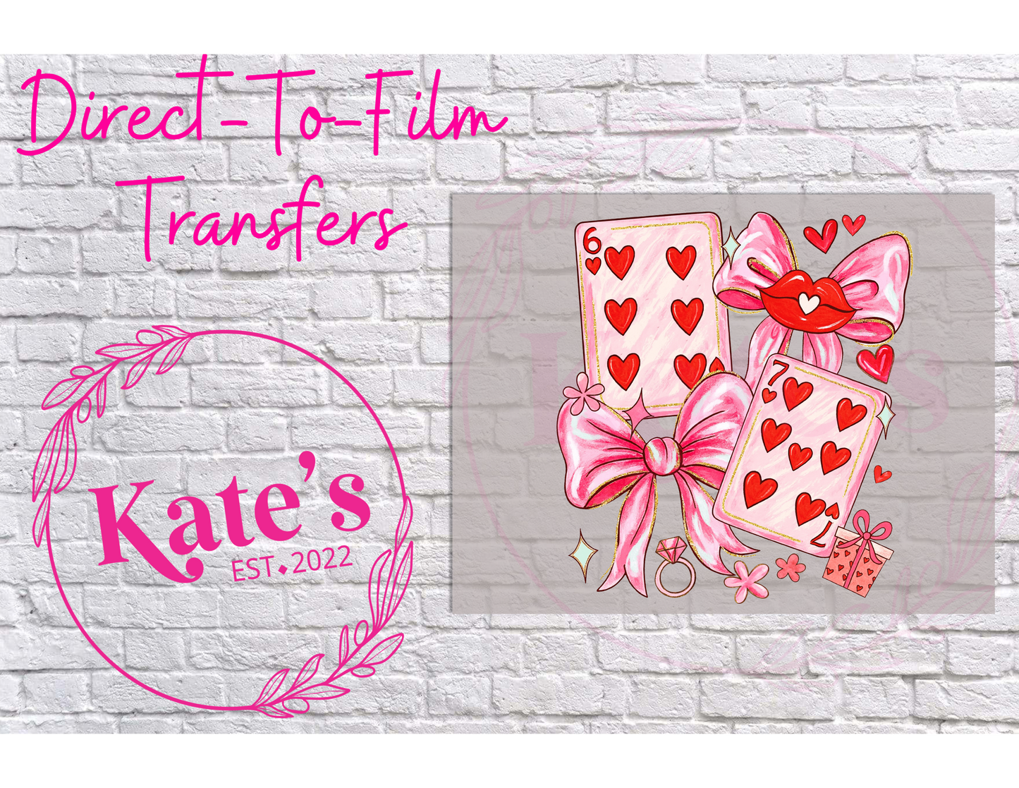 Valentine Cards - 9 Color Direct-To-Film Transfer