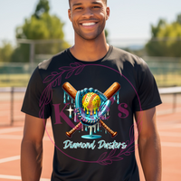 Diamond Dusters Softball Ball and Glove Dri Fit T-Shirt
