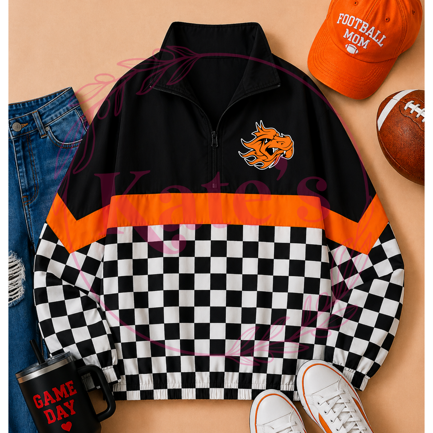 Checkered Mascot Scuba Pullover