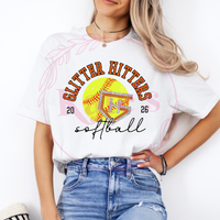 Glitter Hitters Softball & Logo Shirt