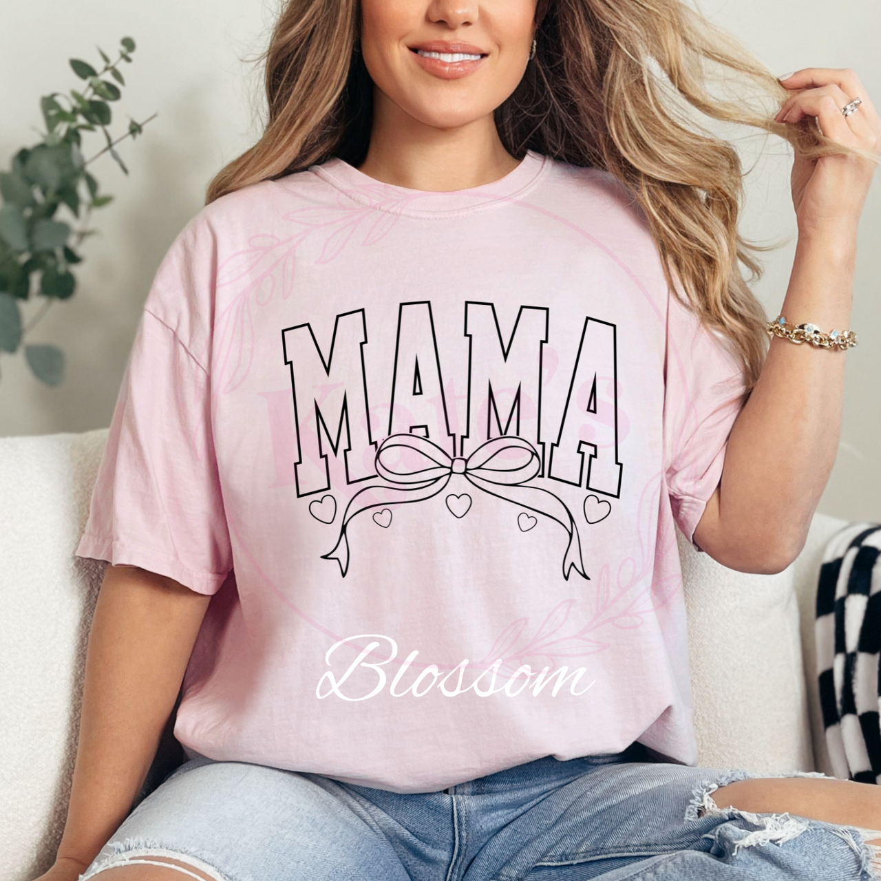 Mama Bow Comfort Colors T-Shirt