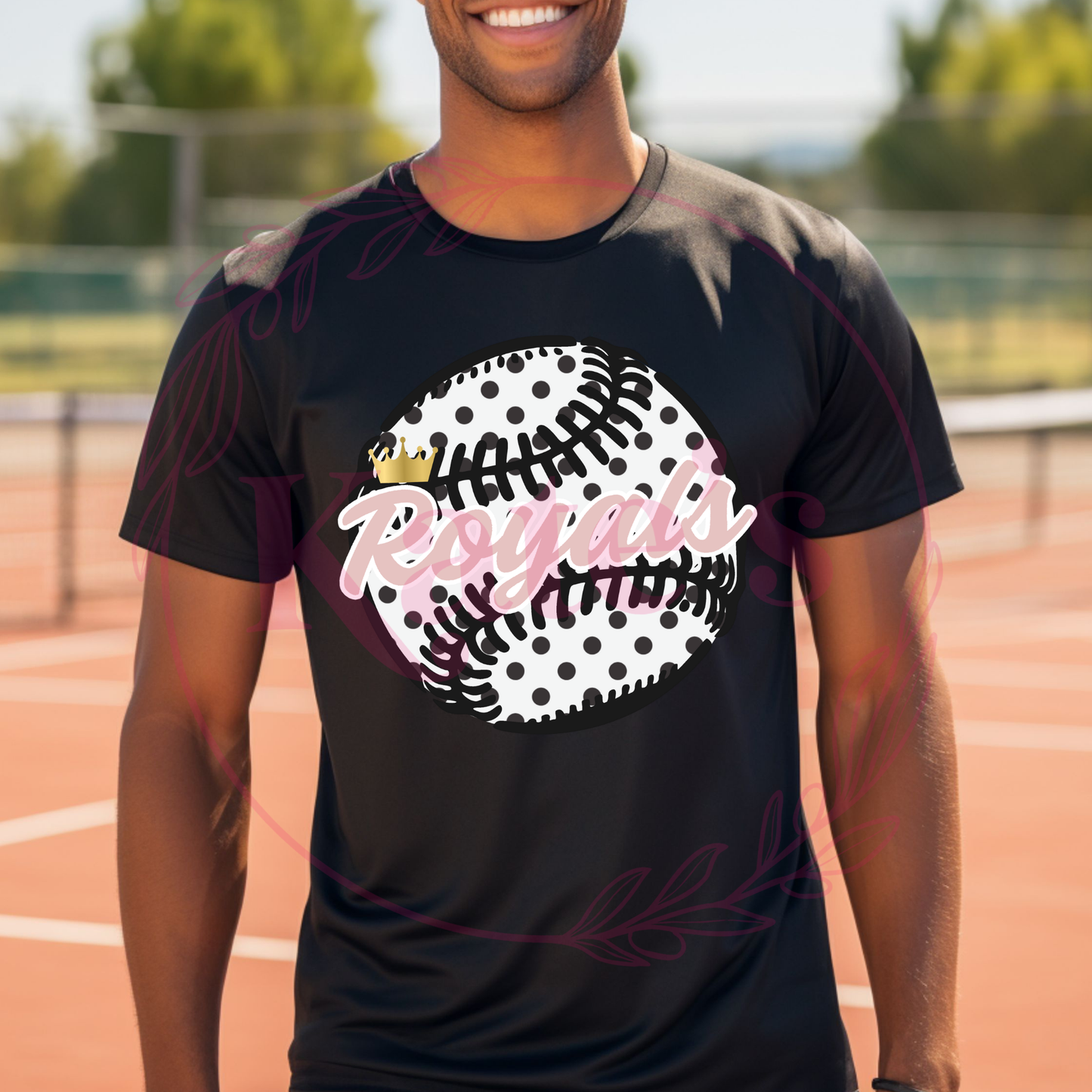 Royals Polka Dots Dri Fit T-Shirt