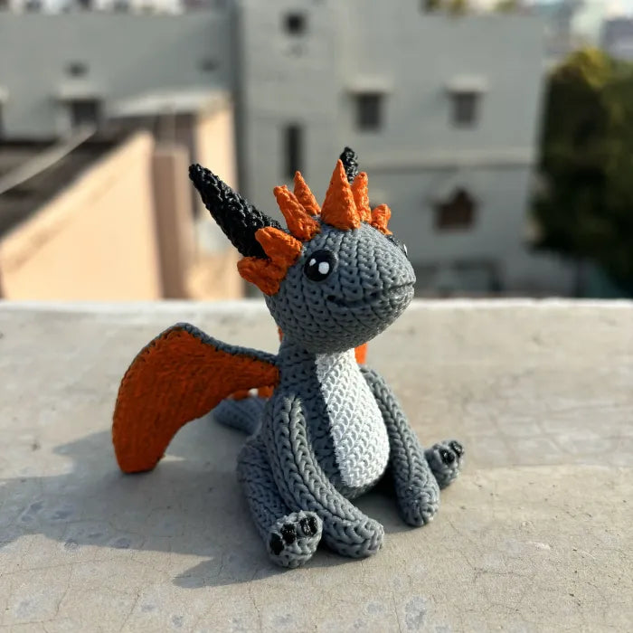 Crochet Dragon 3D Toy