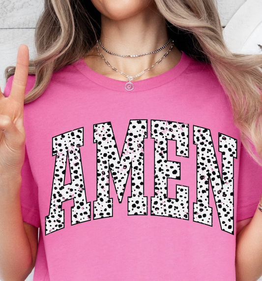 Varsity Dalmatian Amen T-Shirt