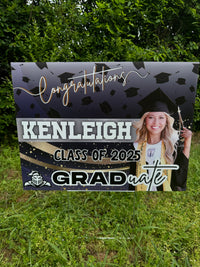 Stylish Graduate Design - Custom Graduation Yard Sign